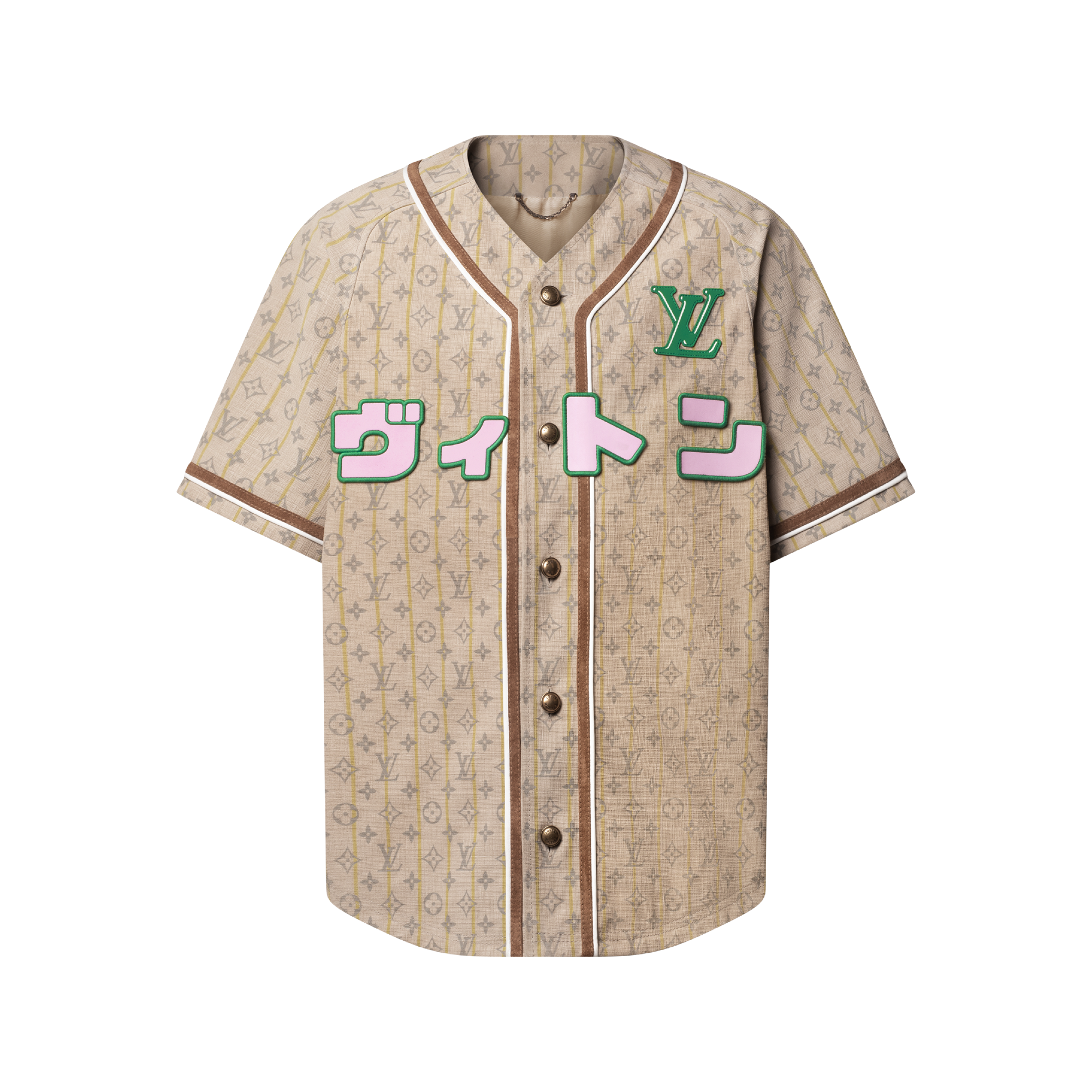 ルイヴィトン ベースボールシャツ L Leather Baseball Shirt - High-End Ready-to-Wear | LOUIS VUITTON ®